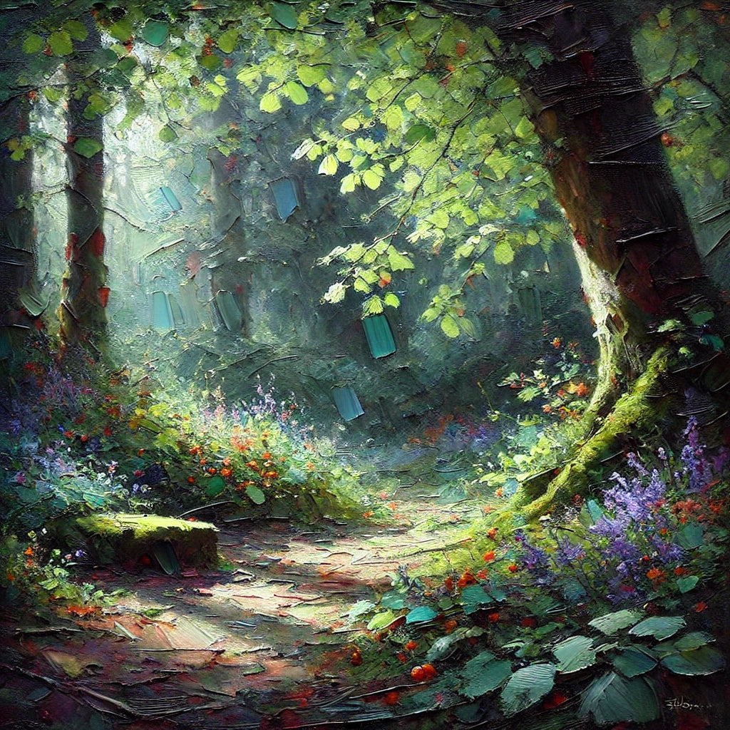 Barwne cienie – Światło pod liściem