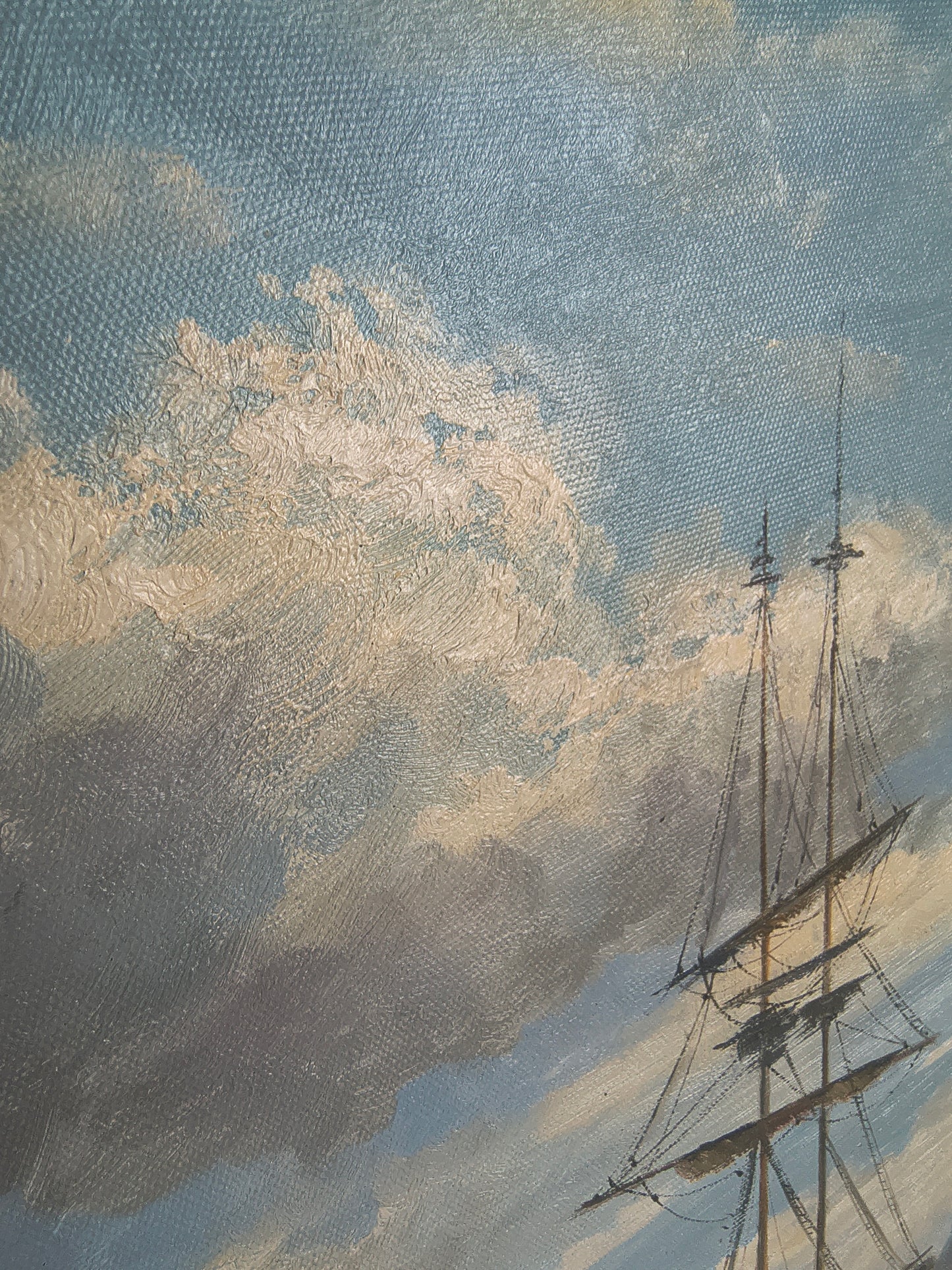 Segelschiffe an der Sandküste