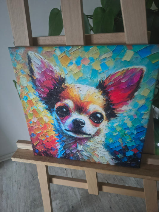 Portret Chihuahua – Kolorowa Impresja