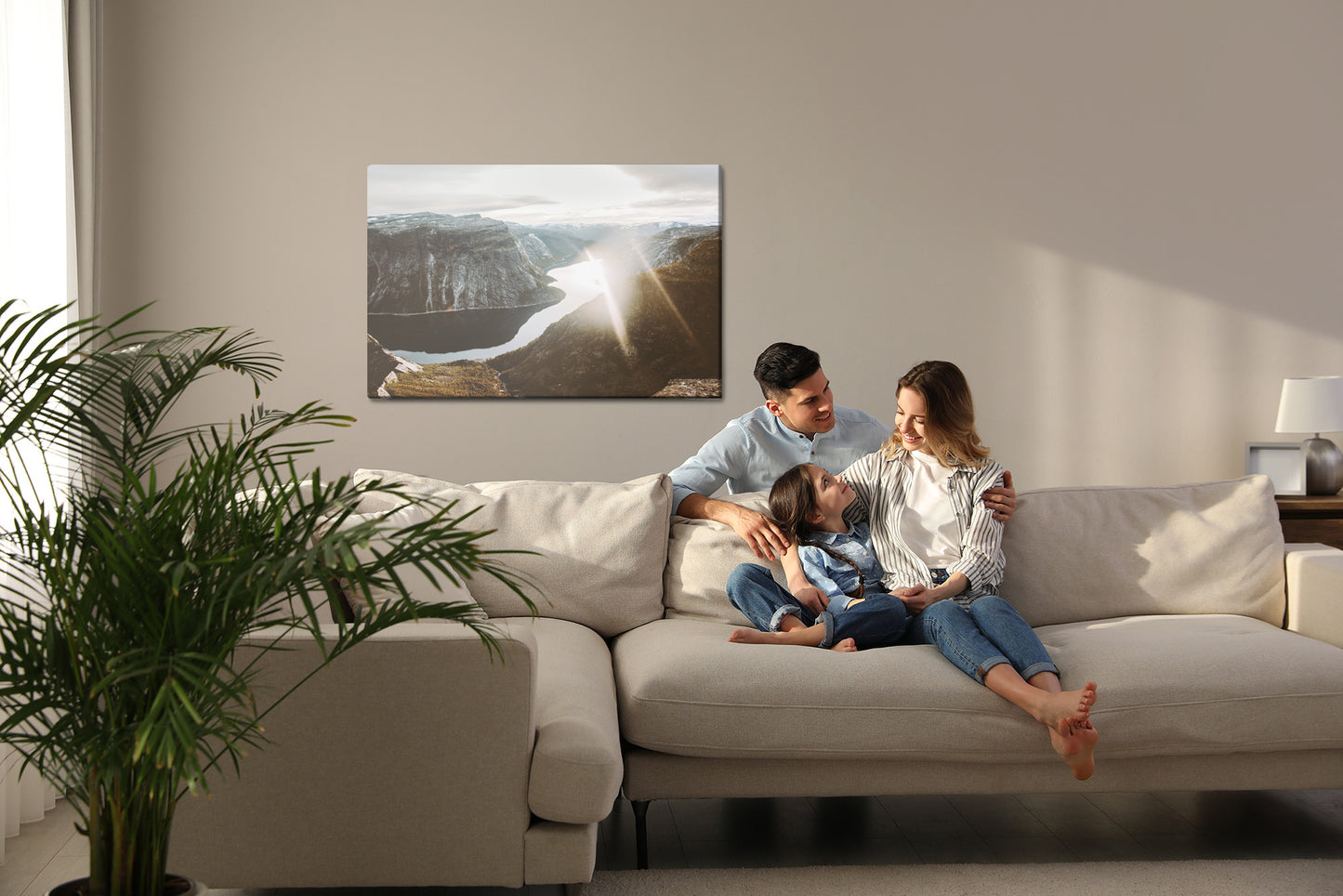 Obraz Na Płótnie Zachód Słońca W Górach