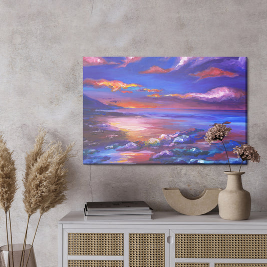 Obraz Na Płótnie Abstrakcyjny Krajobraz Morski