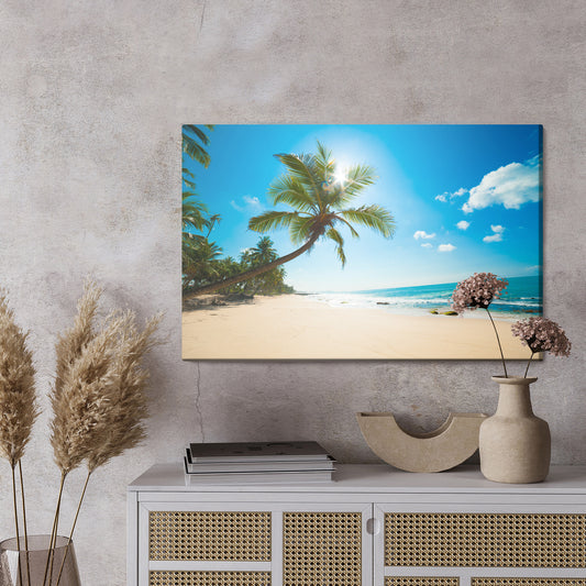 Obraz Na Płótnie Morze Plaża I Palmy