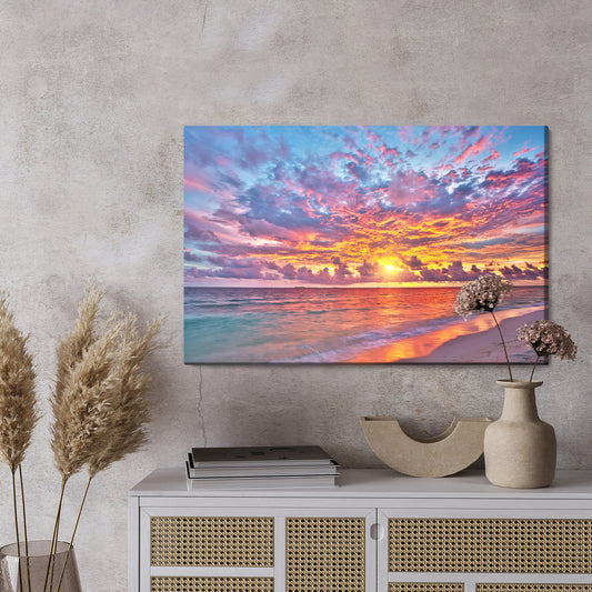 Obraz Na Płótnie Zachód Słońca Nad Morzem