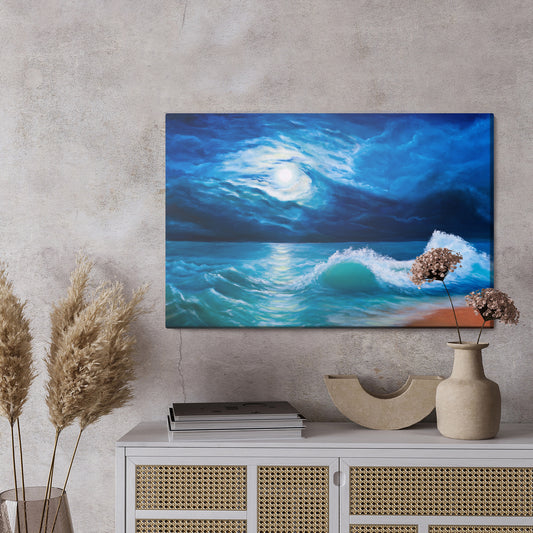 Obraz Na Płótnie Morze Nocą
