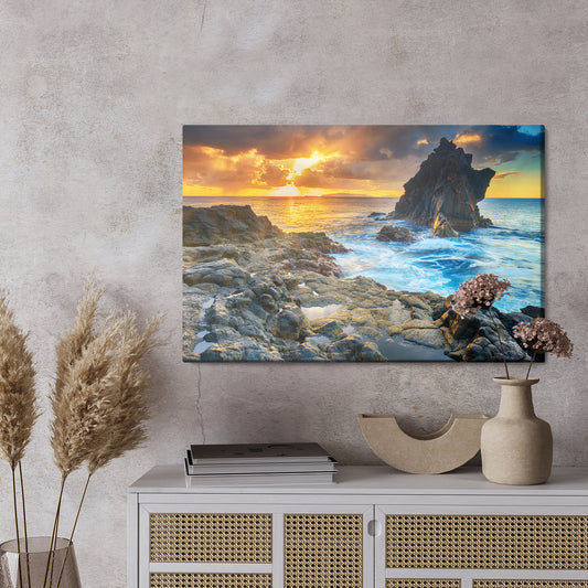 Obraz Na Płótnie Zachód Słońca Nad Wodą