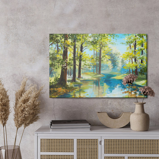 Obraz Na Płótnie Pejzaż Leśny Jak Malowany