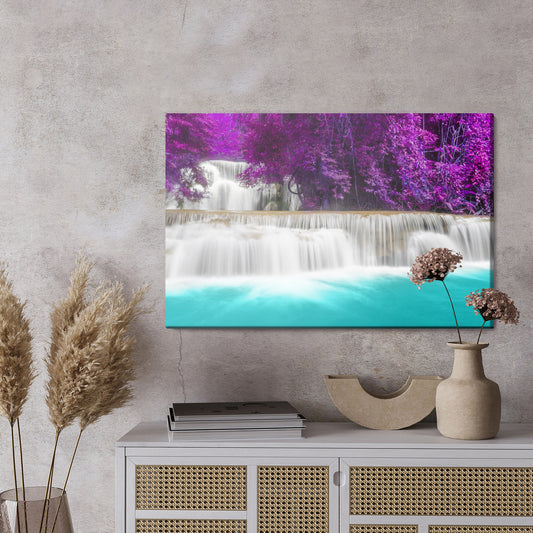 Obraz Na Płótnie Piękny Wodospad Huay Mae Khamin W Tajlandii