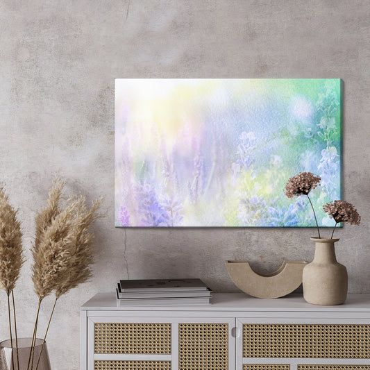 Obraz Na Płótnie Lawenda Malowana Akwarelą