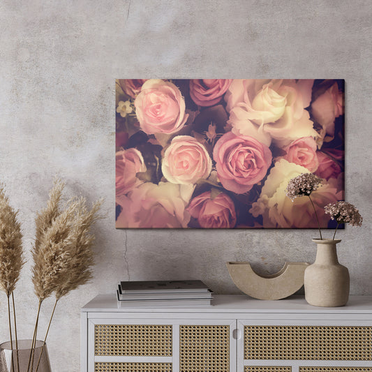 Obraz Na Płótnie Kolorowe Róże Z Efektem 3D