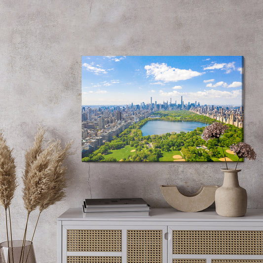 Obraz Na Płótnie Widok Z Lotu Ptaka Na Central Park W Nowym Jorku