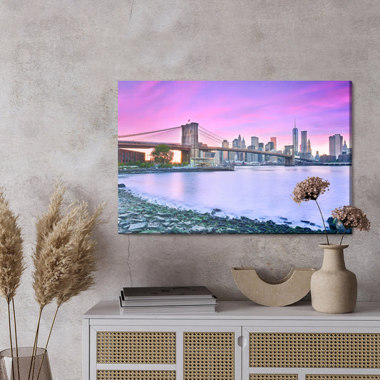 Obraz Na Płótnie Widok Na Nowy Jork O Zmierzchu