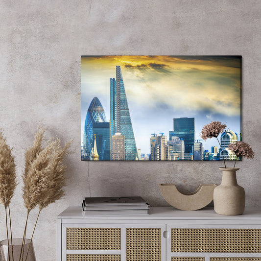 Obraz Na Płótnie Londyńskie Drapacze Chmur 3D