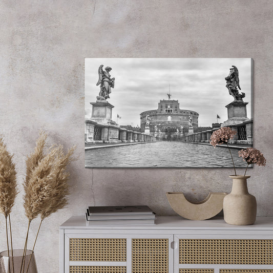 Obraz Na Płótnie Widok Na Zamek Świętego Anioła W Rzymie