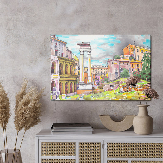 Obraz Na Płótnie Kolory Rzymu