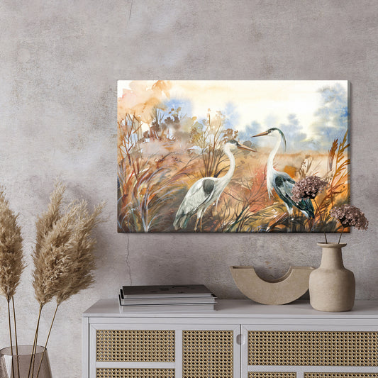 Obraz Na Płótnie Żurawie Jesienią