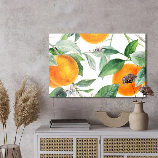 Obraz Na Płótnie Pomarańcze Na Gałęziach