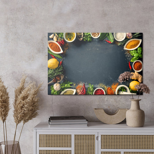 Obraz Na Płótnie Kompozycja Przypraw I Ziół