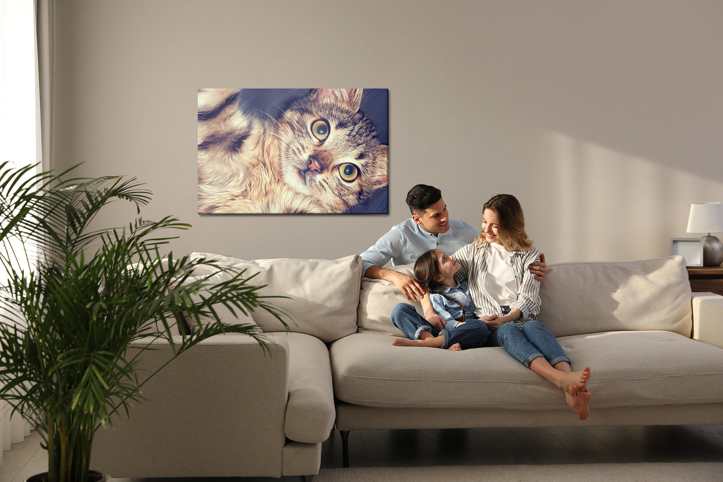 Obraz Na Płótnie Piękny Koci Portret Jak Malowany