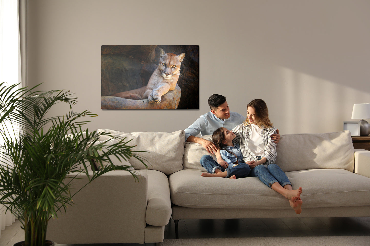 Obraz Na Płótnie Puma W Naturalnym Środowisku