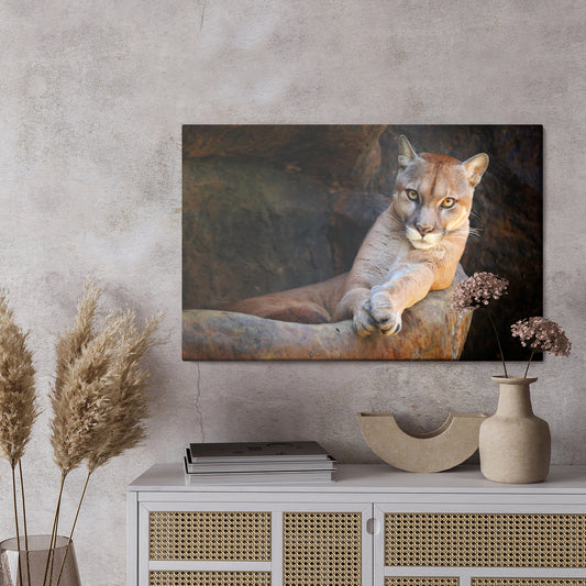 Obraz Na Płótnie Puma W Naturalnym Środowisku