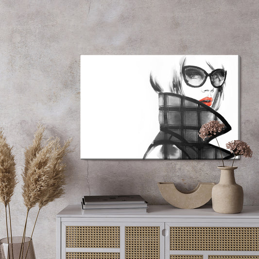 Obraz Na Płótnie Stylowy Kobiecy Portret