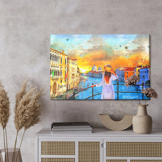 Obraz Na Płótnie Kobieta W Wenecji