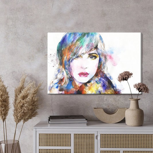 Obraz Na Płótnie Akwarelowy Portret Kobiety