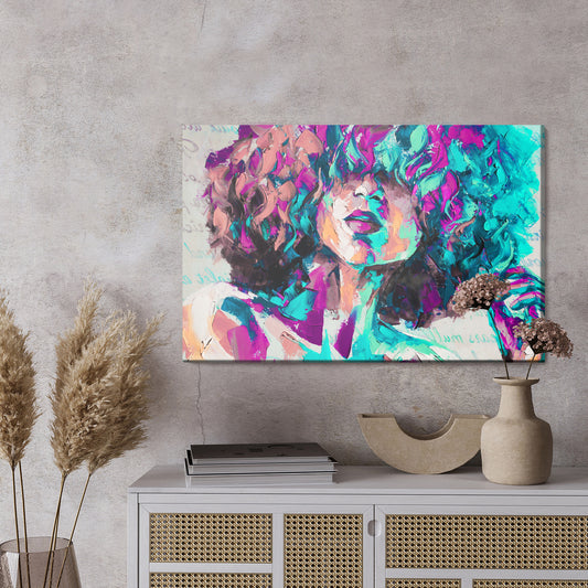 Obraz Na Płótnie Louise - Oil Painting. Conceptual Abstract Picture Of A Beautiful Girl. Oil Painting And Palette Knife On Canvas.