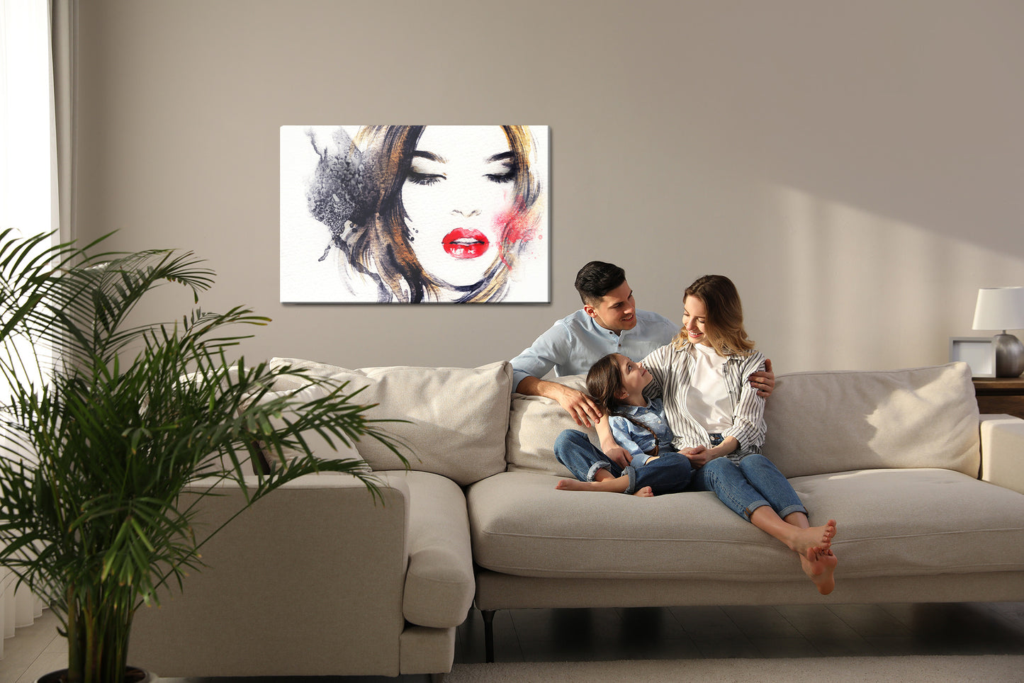 Obraz Na Płótnie Abstrakcyjny Portret Kobiety