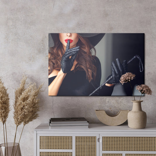 Obraz Na Płótnie Kobieta W Rękawiczkach