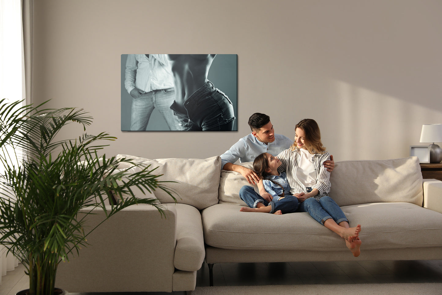 Obraz Na Płótnie Para W Sensualnej Pozie