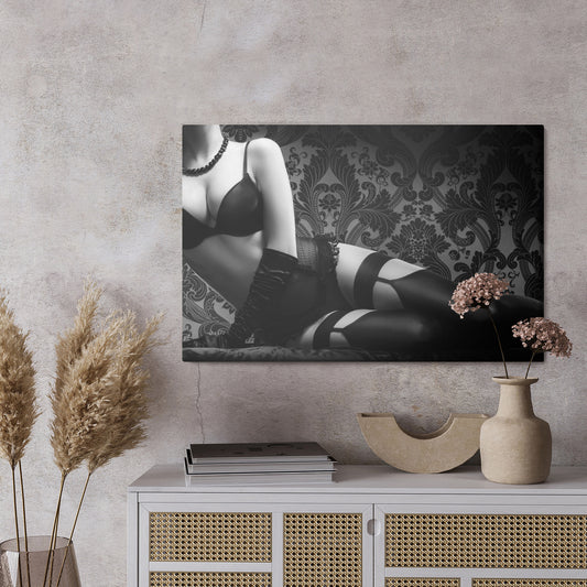 Obraz Na Płótnie Kobieta W Zmysłowej Bliźnie Vintage