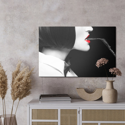 Obraz Na Płótnie Kobieta W Muszce