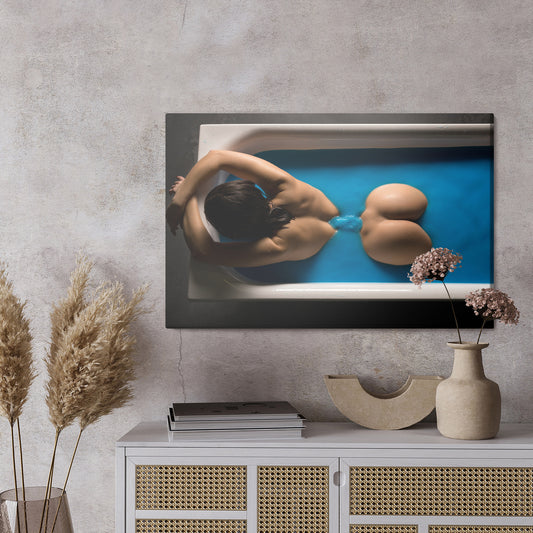 Obraz Na Płótnie Kobieta Pozująca W Wannie