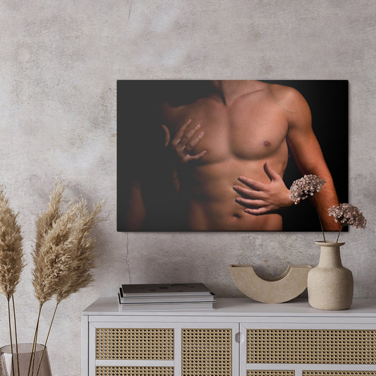 Obraz Na Płótnie Mężczyzna W Objęciach