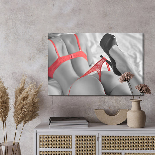 Obraz Na Płótnie Zmysłowa Kobieta W Bieliźnie