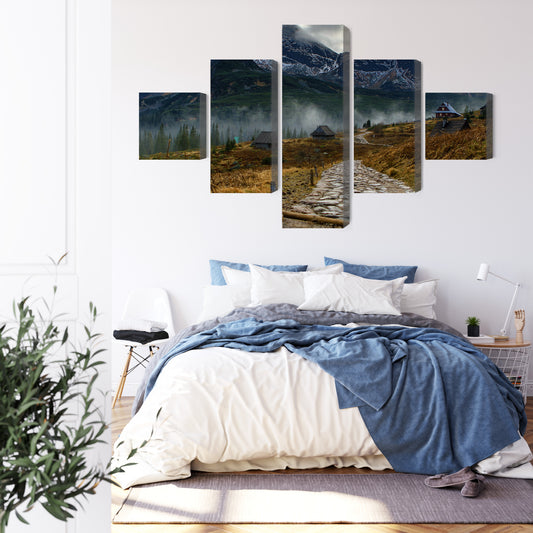 Obraz Wieloczęściowy Tatrzańska Hala Gąsienicowa 3D