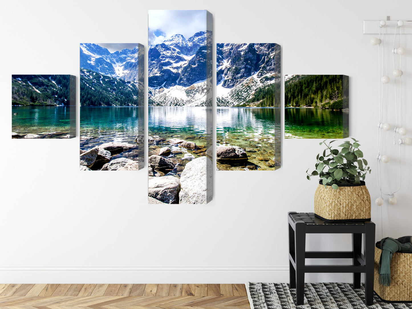 Obraz Wieloczęściowy Jezioro Morskie Oko 3D