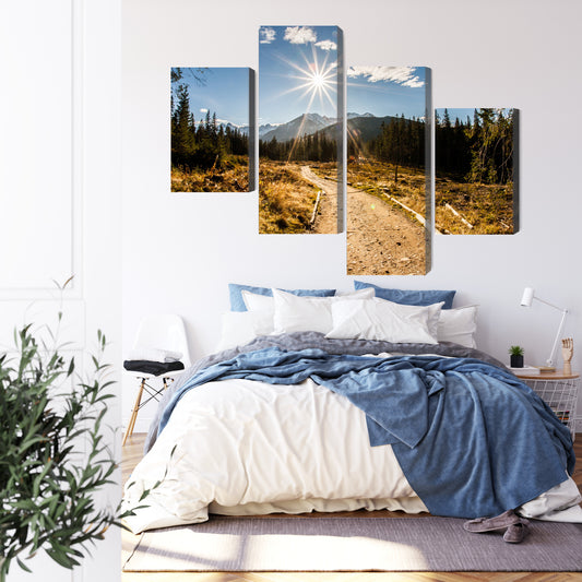 Obraz Wieloczęściowy Słoneczny Dzień W Tatrach 3D