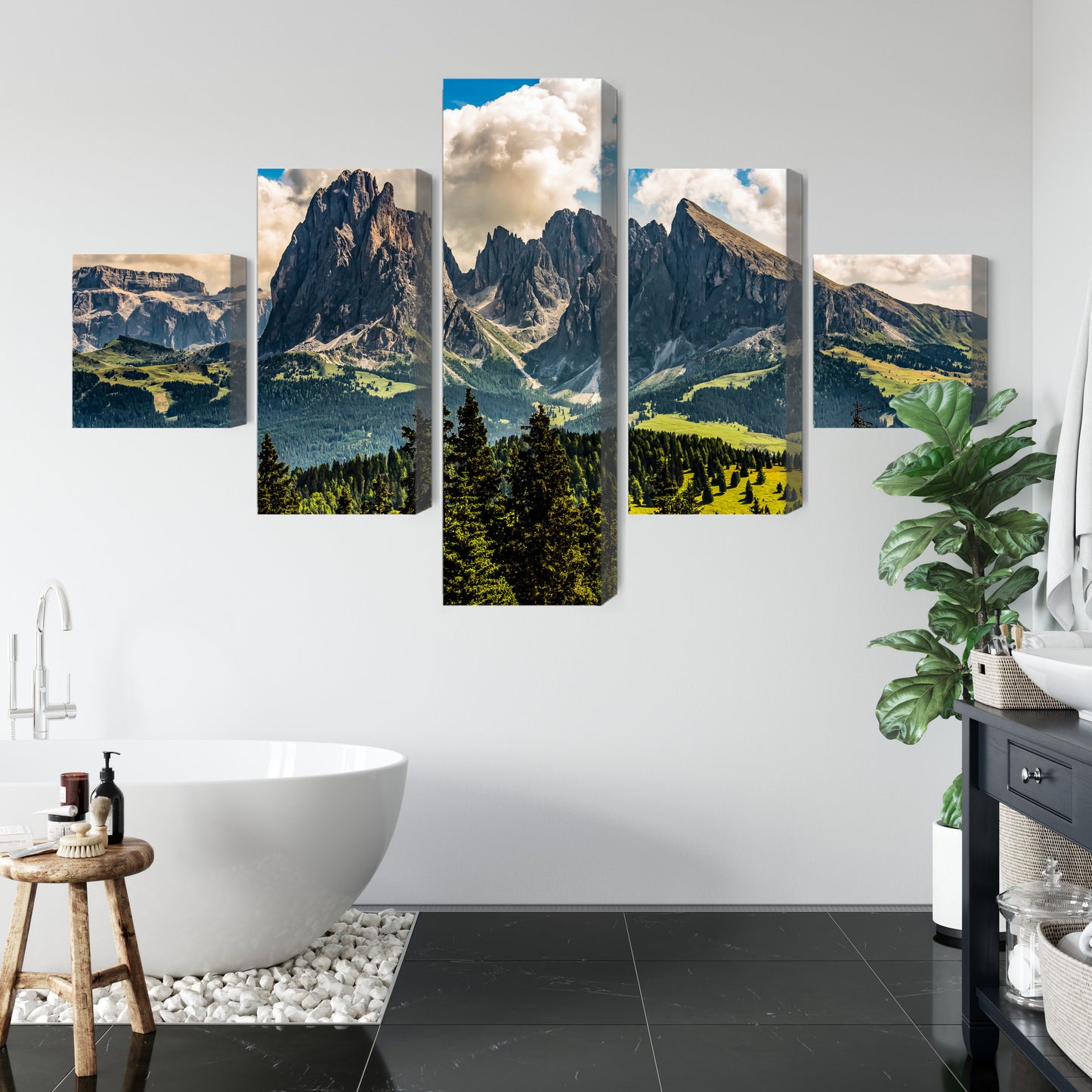Obraz Wieloczęściowy Widok Włoskich Dolomitów 3D