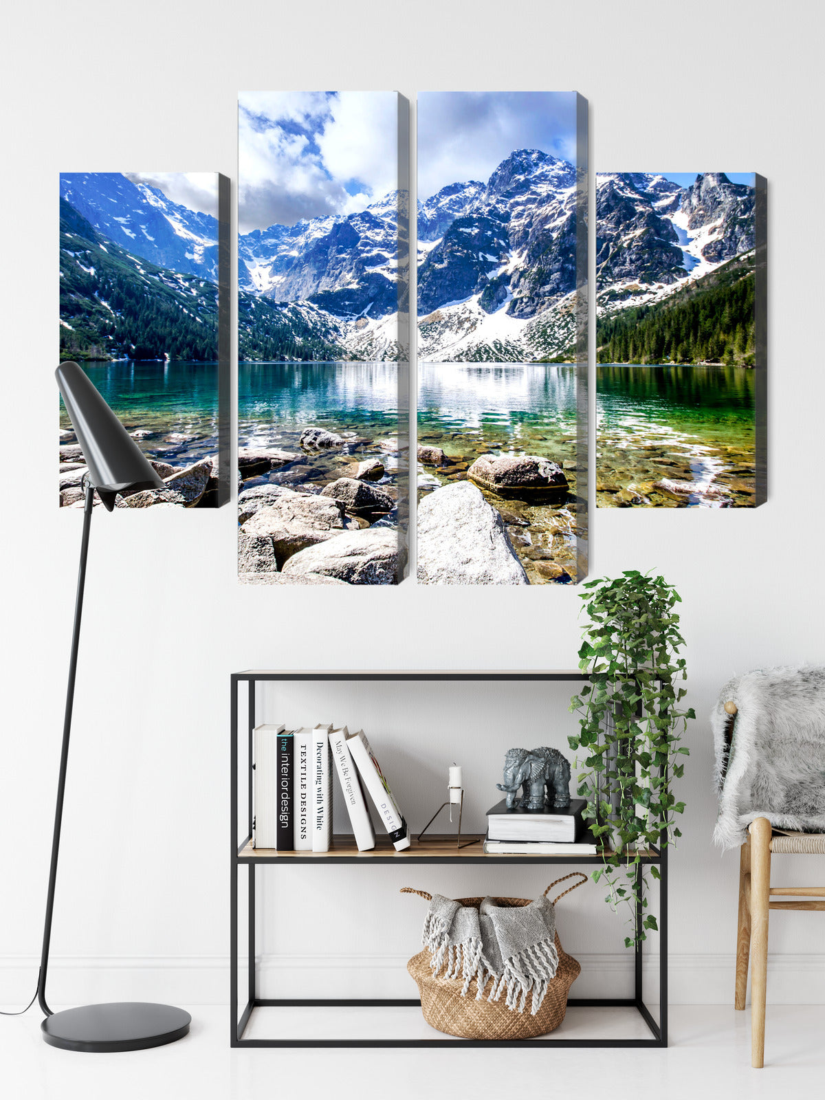 Obraz Wieloczęściowy Jezioro Morskie Oko 3D