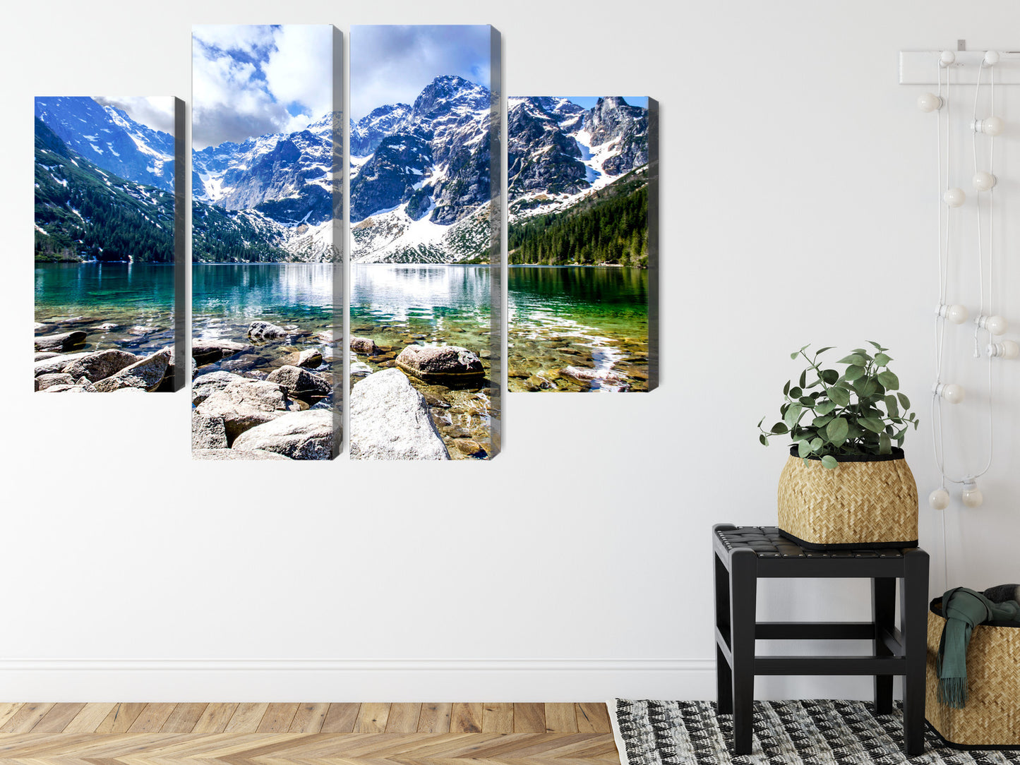 Obraz Wieloczęściowy Jezioro Morskie Oko 3D