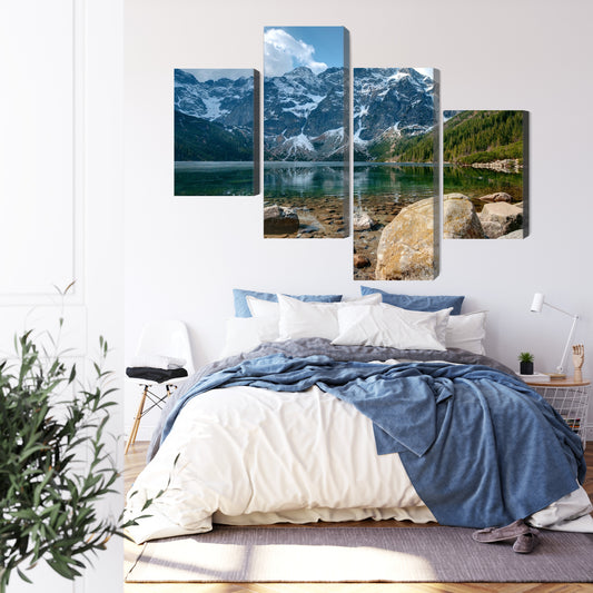 Obraz Wieloczęściowy Morskie Oko W Tatrach 3D