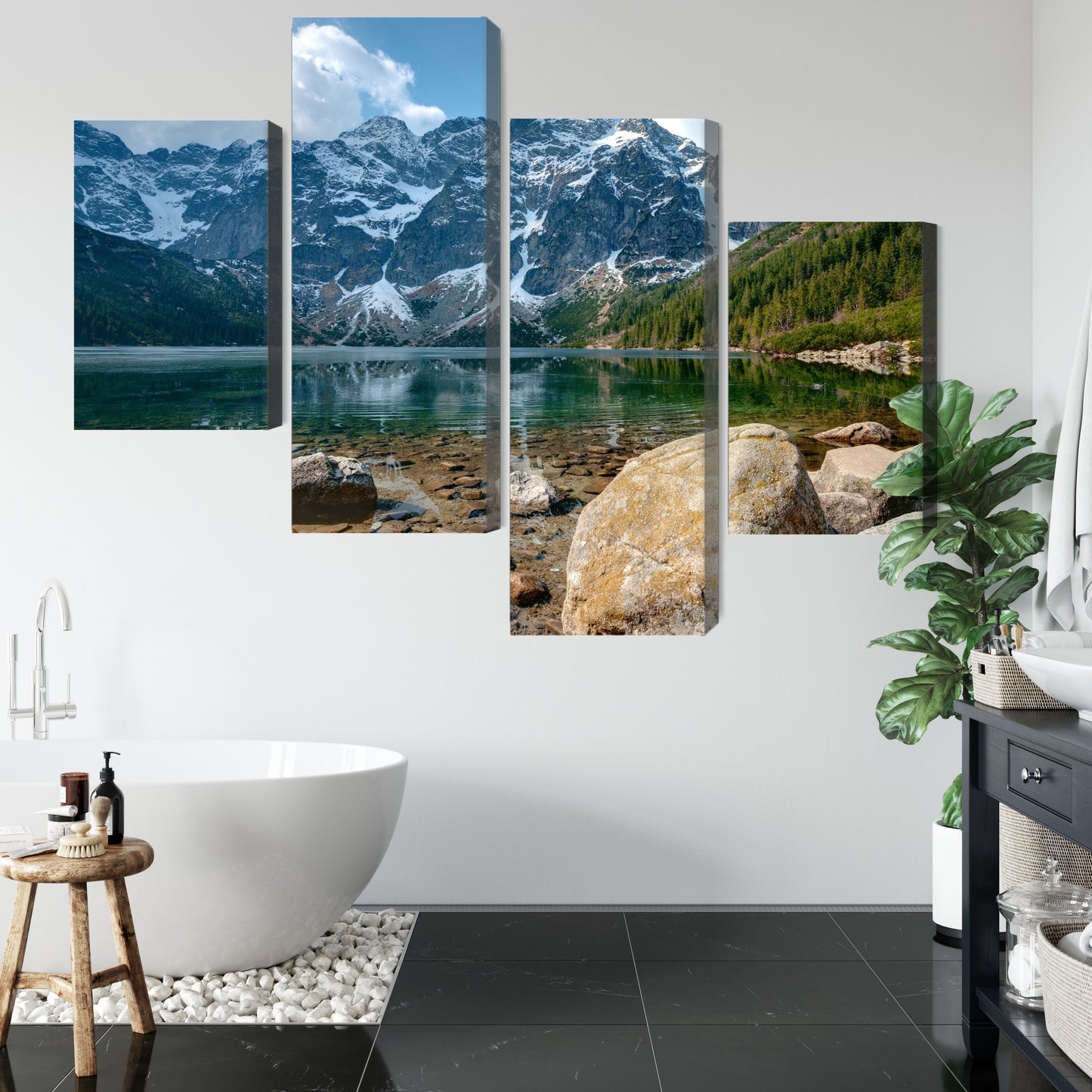 Obraz Wieloczęściowy Morskie Oko W Tatrach 3D