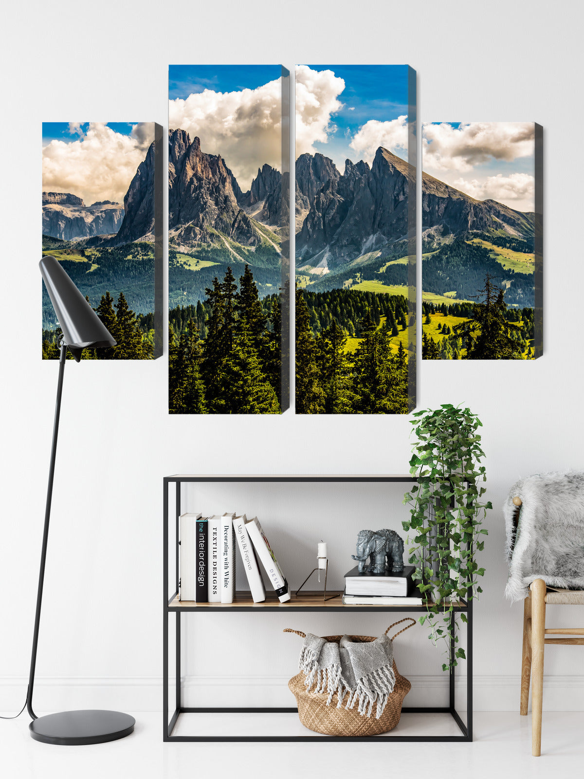 Obraz Wieloczęściowy Widok Włoskich Dolomitów 3D