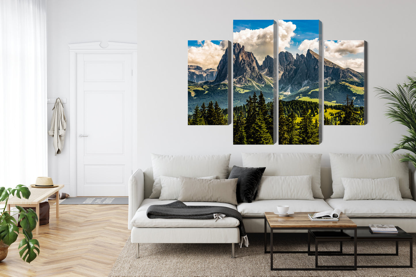 Obraz Wieloczęściowy Widok Włoskich Dolomitów 3D