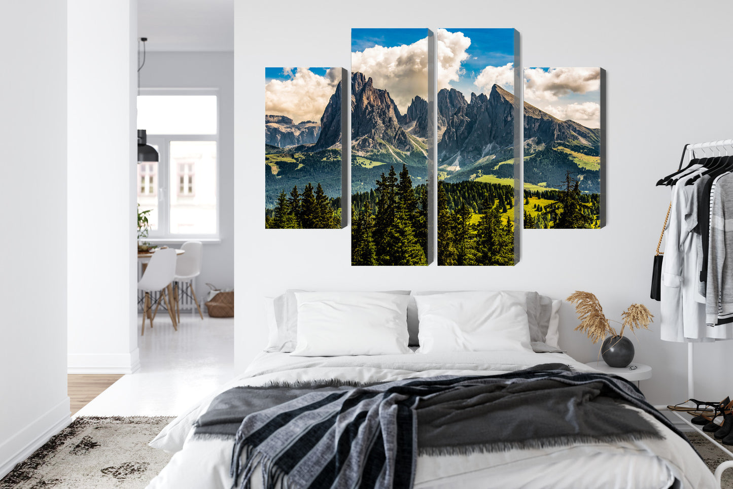 Obraz Wieloczęściowy Widok Włoskich Dolomitów 3D