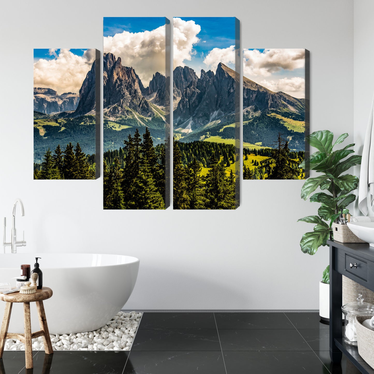 Obraz Wieloczęściowy Widok Włoskich Dolomitów 3D
