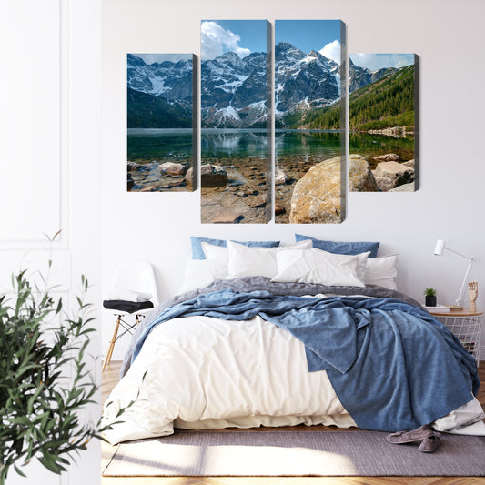 Obraz Wieloczęściowy Morskie Oko W Tatrach 3D