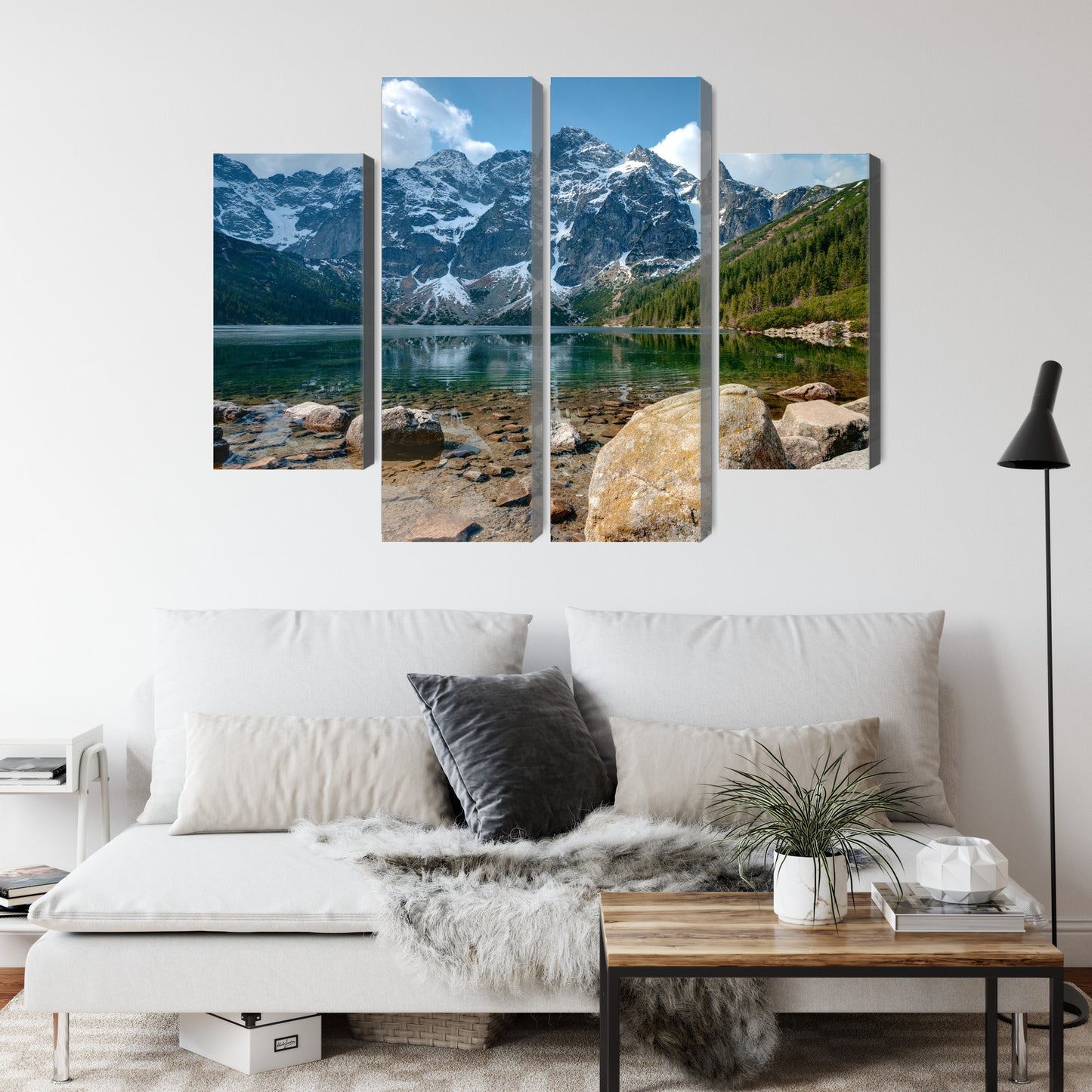 Obraz Wieloczęściowy Morskie Oko W Tatrach 3D